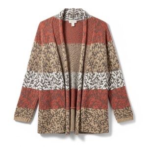 4/$20 Lucy & Laurel Open Front Alpaca Blend Knit Cardigan Sweater Small